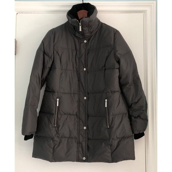 Michael Kors Womens Down Puffer Jacket Size Medium Black - Picture 1 of 8
